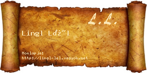 Lingl Lél névjegykártya